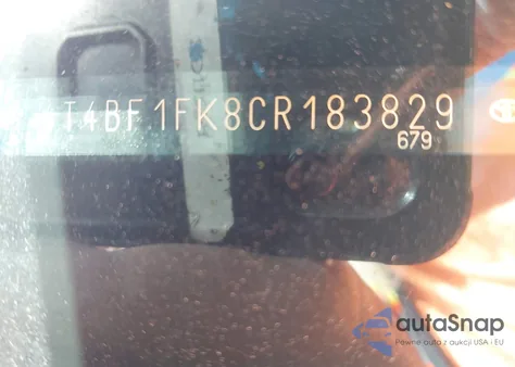 2012 Toyota Camry Le из США, поврежденный, VIN 4T4BF1FK8CR183829